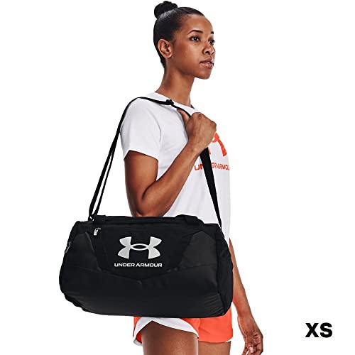 Under Armour Undeniable 5.0 Duffle, Unisex, für Erwachsene, Größe L, Schwarz (001)/Metallic Silver, Einheitsgröße