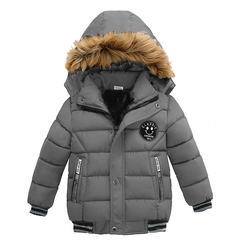 Autumn Winter Baby Boys Jacket Jacket for Boys Children Jacket Kids Hooded Warm Outerwear Coat for Boy Clothes 2 3 4 5 Yrs