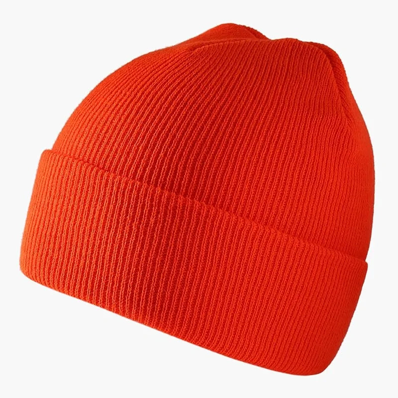 Ribbed Knitted Fisherman Beanie Hat