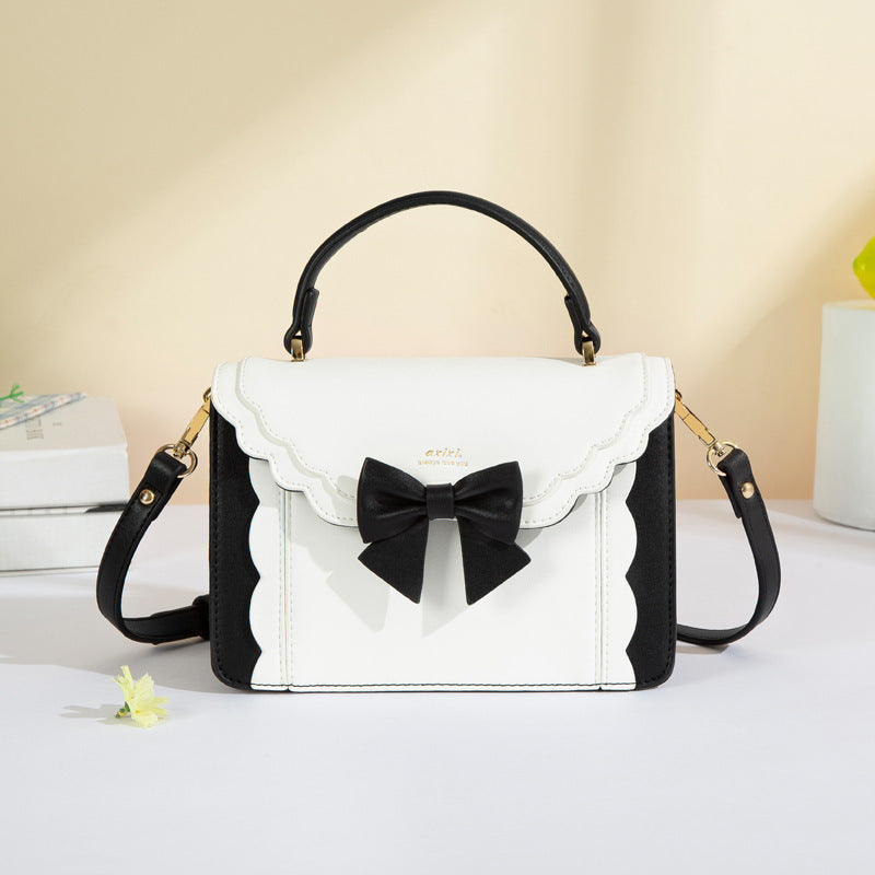 Women's Fashion New Bow Style Small Square Bag