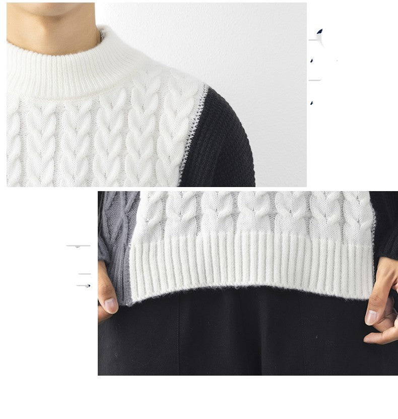 Men's Wool Loose Trend Sweater Bottoming