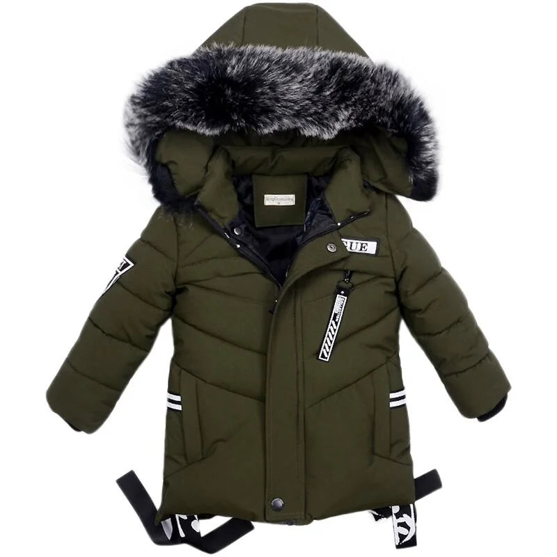 Baby Boys Jacket Autumn Winter Jacket for Boys Children Jacket Kids Hooded Warm Outerwear Coat for Boy Clothes 2 3 4 5 Year