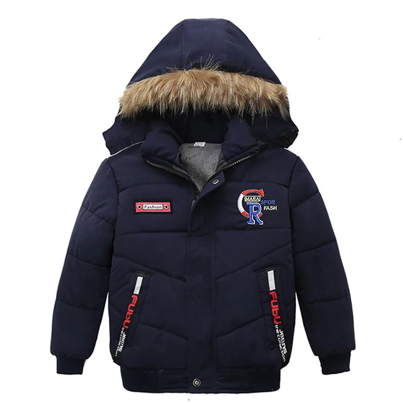 Autumn Winter Baby Boys Jacket Jacket for Boys Children Jacket Kids Hooded Warm Outerwear Coat for Boy Clothes 2 3 4 5 Yrs