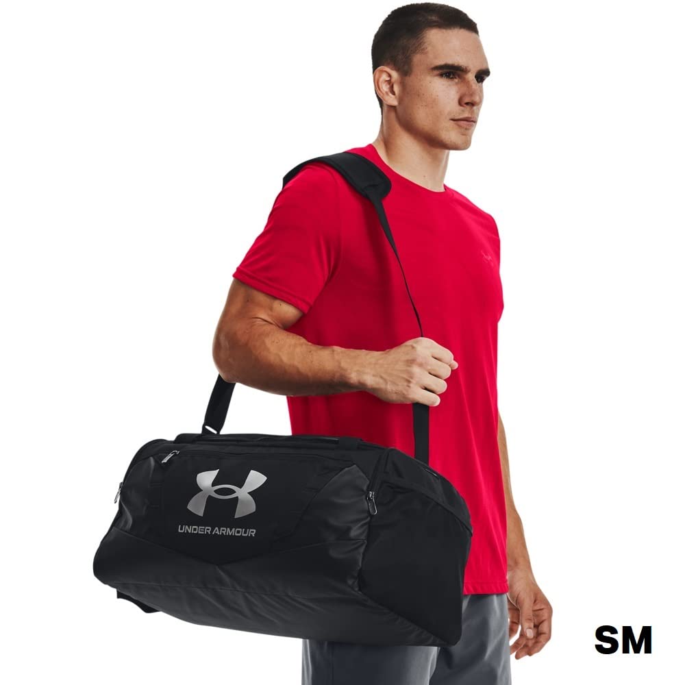 Under Armour unisex-adult Undeniable 5.0 Duffle-Large , Black (001)/Metallic Silver , One Size Fits Most