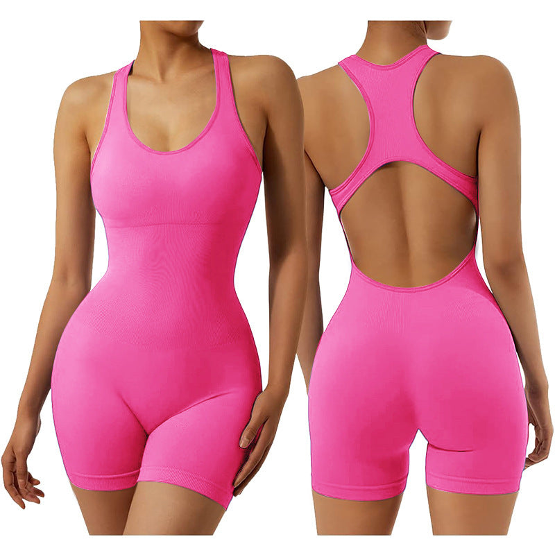 Yoga Jumpsuit Back Hollowed Leisure Sports Jumpsuit