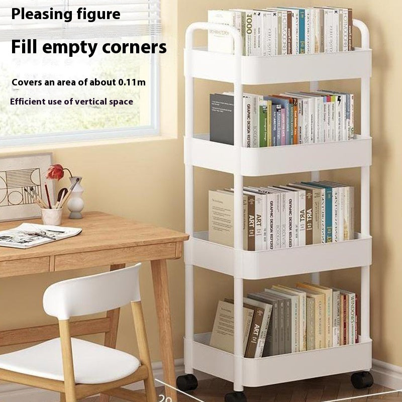 Movable Shelves Multi-functional Home Floor Bookshelf