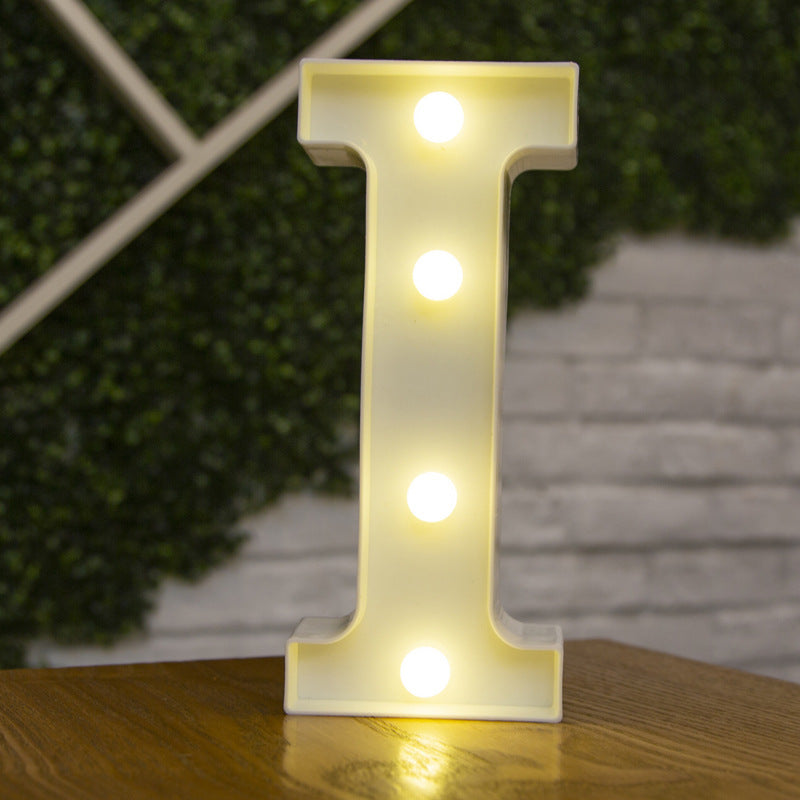 26 Buchstaben weiße LED Nachtlicht Festzelt Zeichen Alphabet Lampe