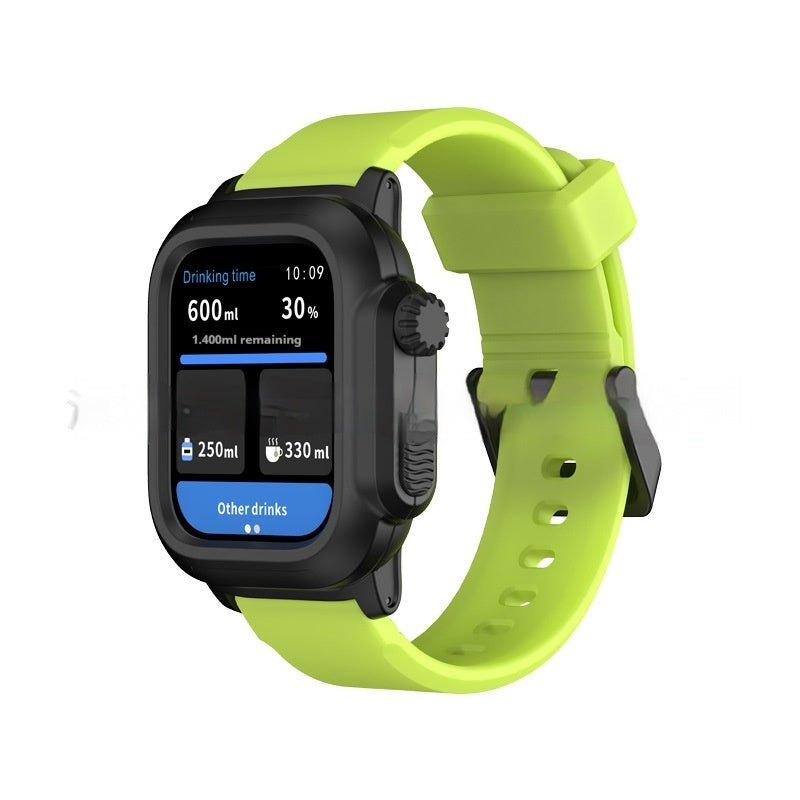 Simple Color Blocked Silicone Integrated Waterproof Strap