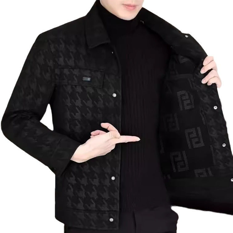 Short Lapels Casual Jacket Coat Male