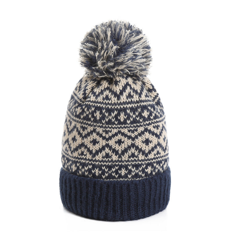 Wool Knitted Hat Female Korean Version Sweet