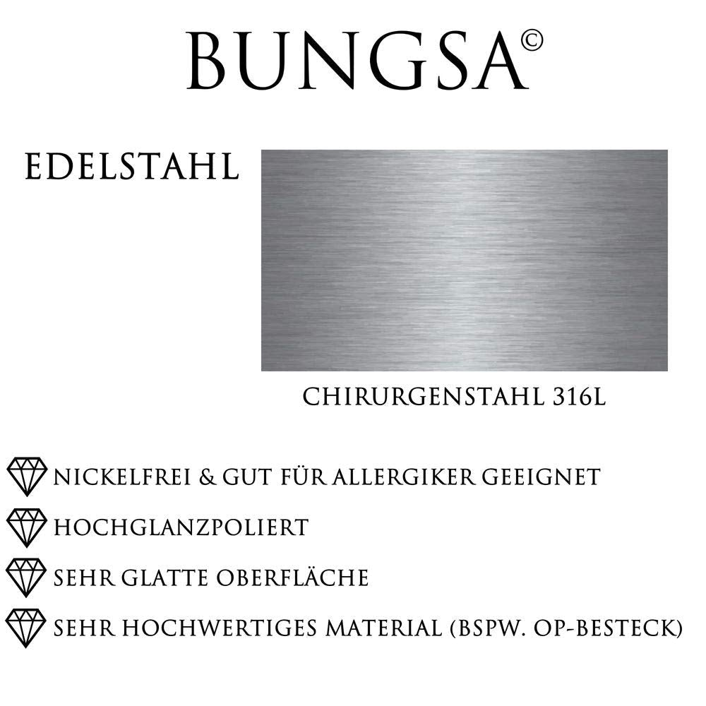 Bungsa Armband goldener Anker aus Silikon schwarz - mit silberner Edelstahlplatte & Klickverschluss - Herren-Armband für Männer