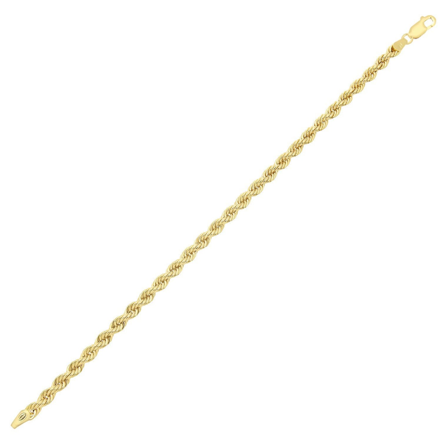 14 karat 585 Gold Kordel Armband Gelbgold 3.80 mm. Breit (19)