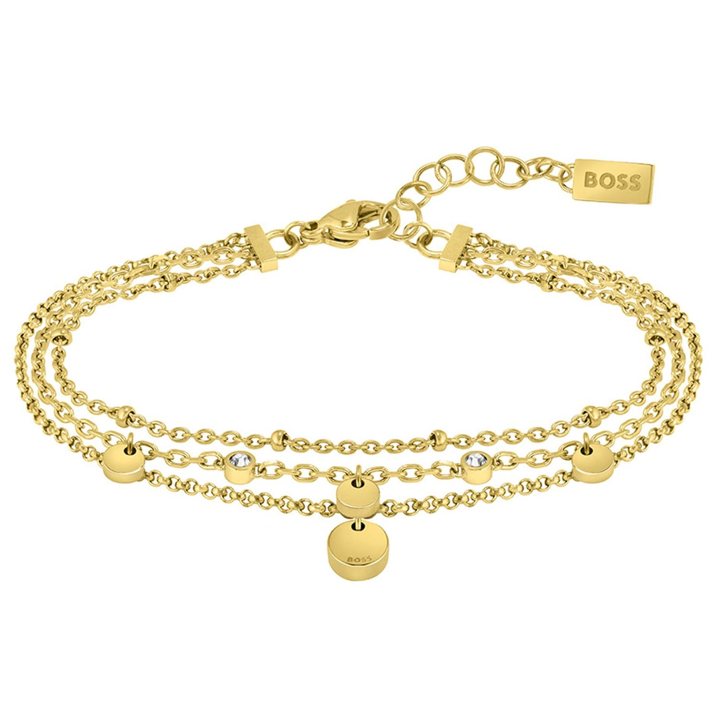 BOSS Jewelry Gliederarmband für Damen Kollektion IRIS Gelbgold - 1580335