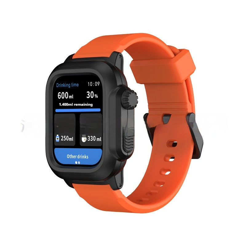 Simple Color Blocked Silicone Integrated Waterproof Strap