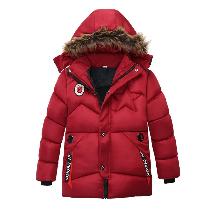 Baby Boys Jacket Autumn Winter Jacket for Boys Children Jacket Kids Hooded Warm Outerwear Coat for Boy Clothes 2 3 4 5 Year