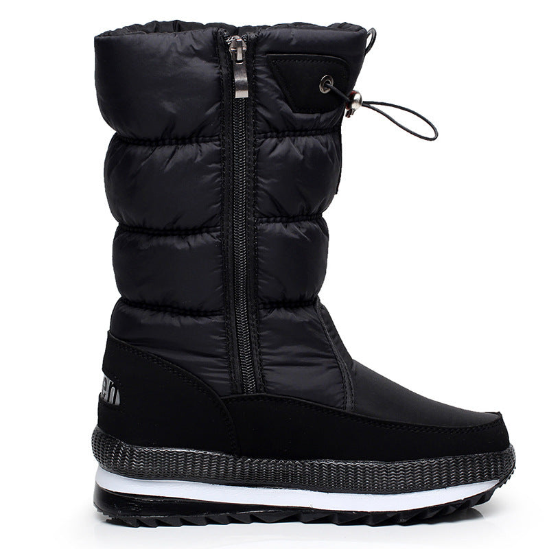 Winter thick waterproof and anti-ski boots