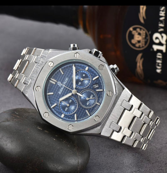 Audemars Piguet - Luxury Brand for Men, Analog Sport AP Watch for Men, Army Military Watch, Men Date Quartz Chronograph Watch