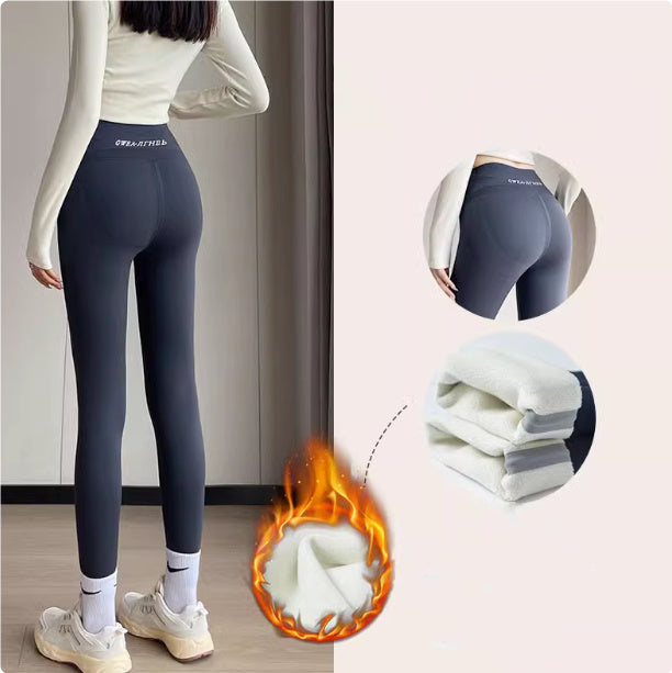 Leggings aus Lammfleece für Damen