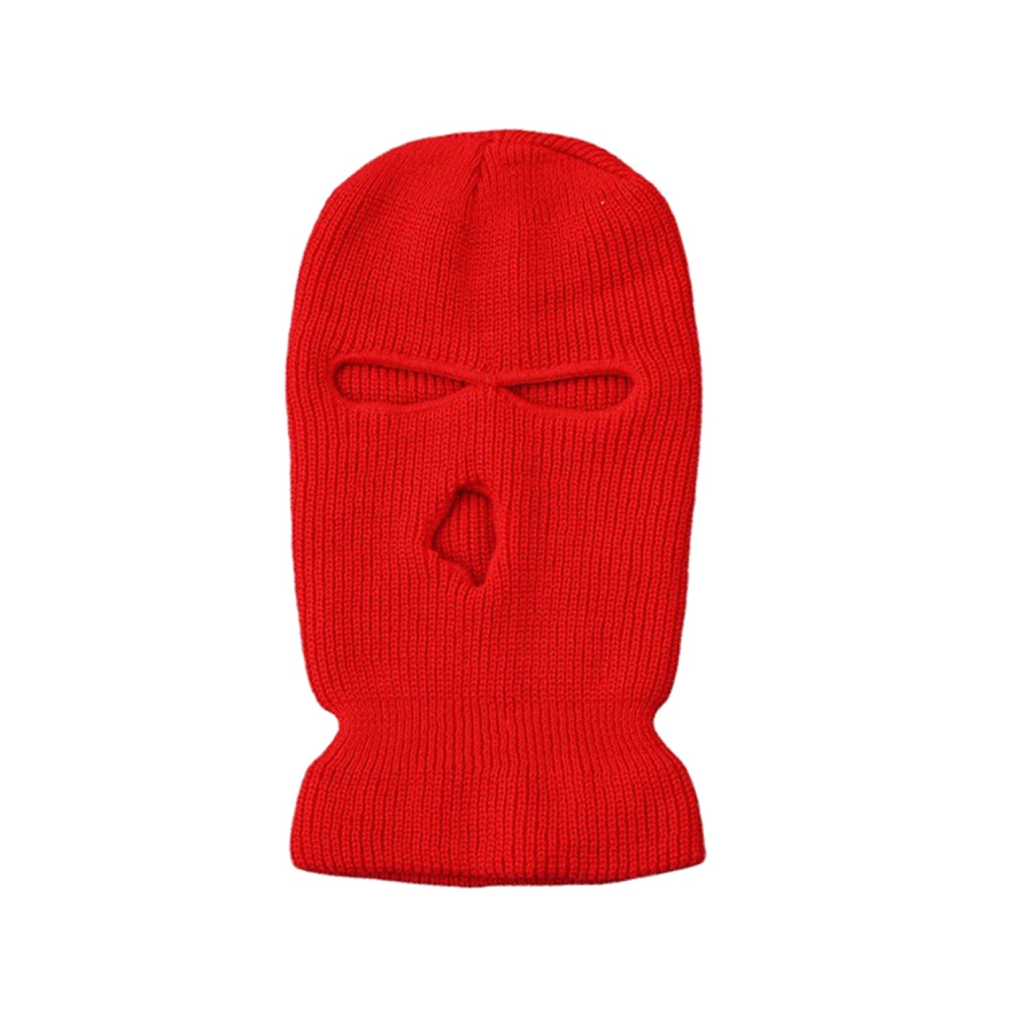 Motorcycle Windproof Full Face Knit Hats Custom Skimask Men Warm Wool Balaclava Embroidery Winter Hats Knitted 3 Holes Ski Mask