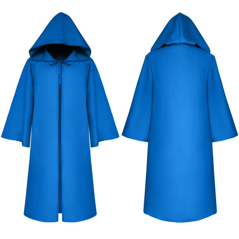 Halloween Ball Dress Up Death Cloak Medieval Hoodie Cloak