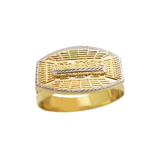 AMZ Jewelry Men's 10K Yellow Gold Last Supper Ring