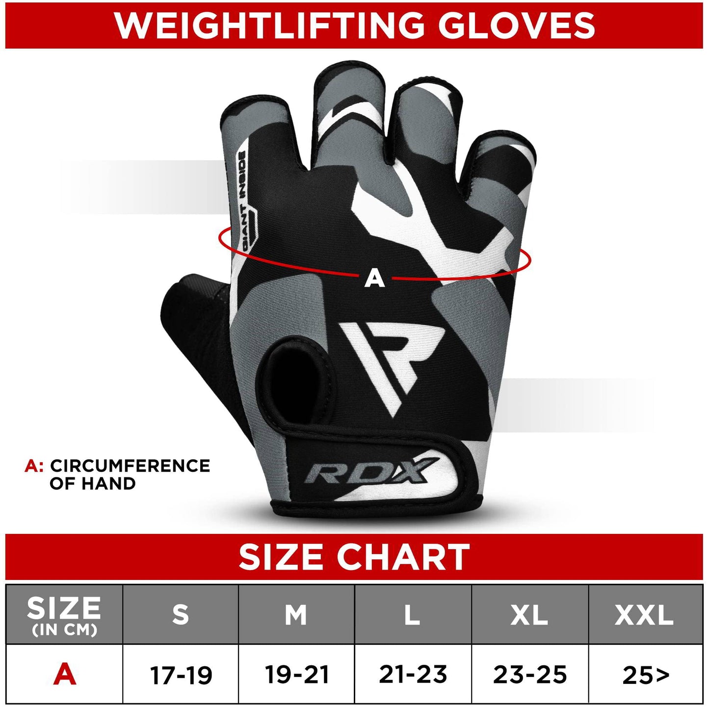 RDX Fitness Handschuhe Damen Herren, Gewichtheben Trainingshandschuhe Krafttraining, rutschfeste Gym Bodybuilding Workout Weight Lifting Gloves, Kraftsport Klimmzüge Workout, Powerlifting Radfahren