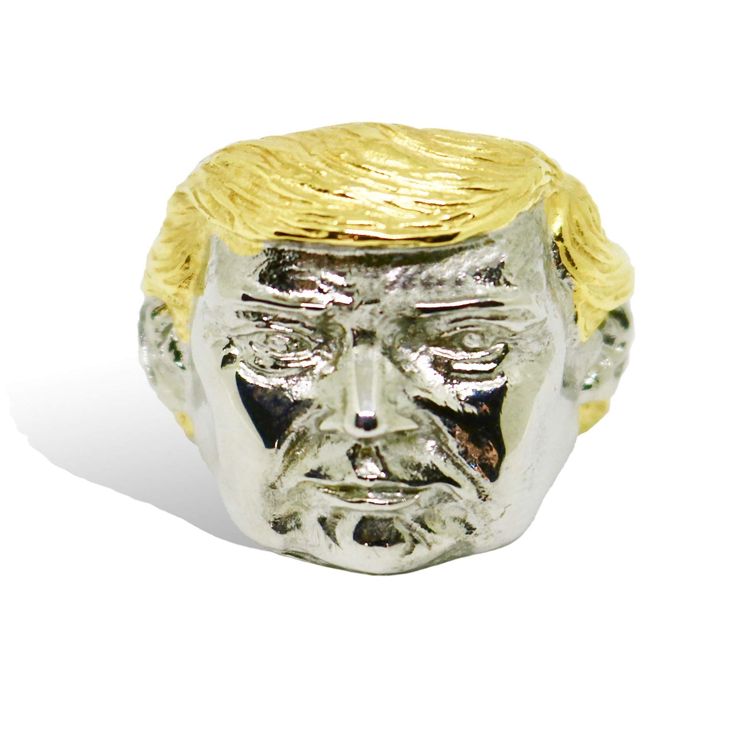 B & L Products Donald Trump President Ring, Trump Presidential Ring, Trump Rings for Men, Trump Jewelry, Funny and Unique Gift for Trump Supporters, Gold (9)