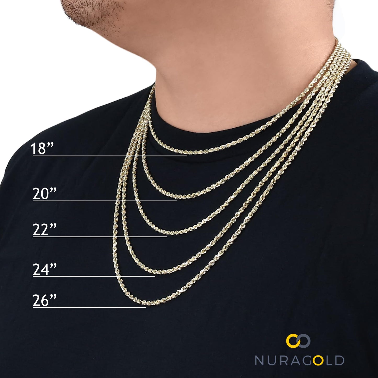 Nuragold 14k Yellow Gold 9mm Solid Miami Cuban Link Chain Necklace, Mens Jewelry Box Clasp 20" 22" 24" 26" 28" 30"