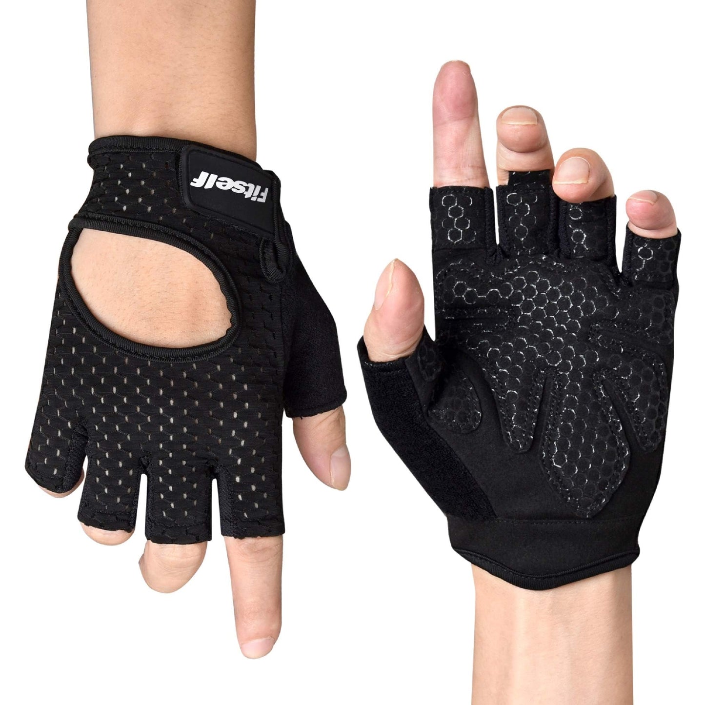 Fitself Fitness Handschuhe Damen Herren Atmungsaktive Gewichtheben Trainingshandschuhe für Sport Gym Krafttraining Bodybuilding Workout Radfahren