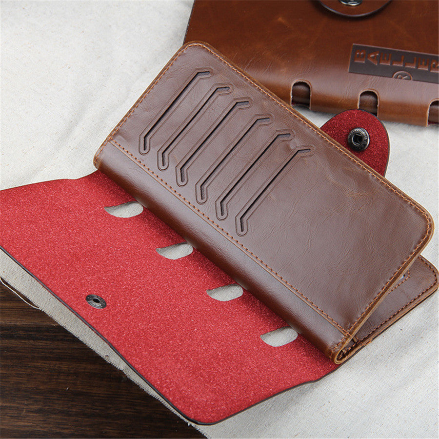 Vintage wallet tri-fold card holder hunter wallet