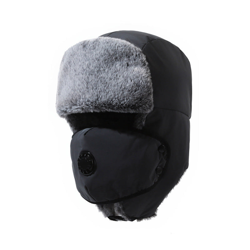 Ushanka Herren-Mütze, winddicht, Ohrenklappen, warm, für den Außenbereich