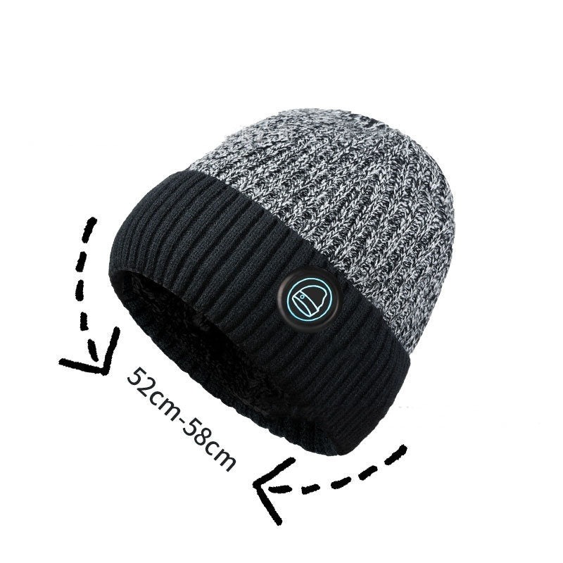 Winter Outdoors Ski Heating Hat Fleece-lined Heating Cap