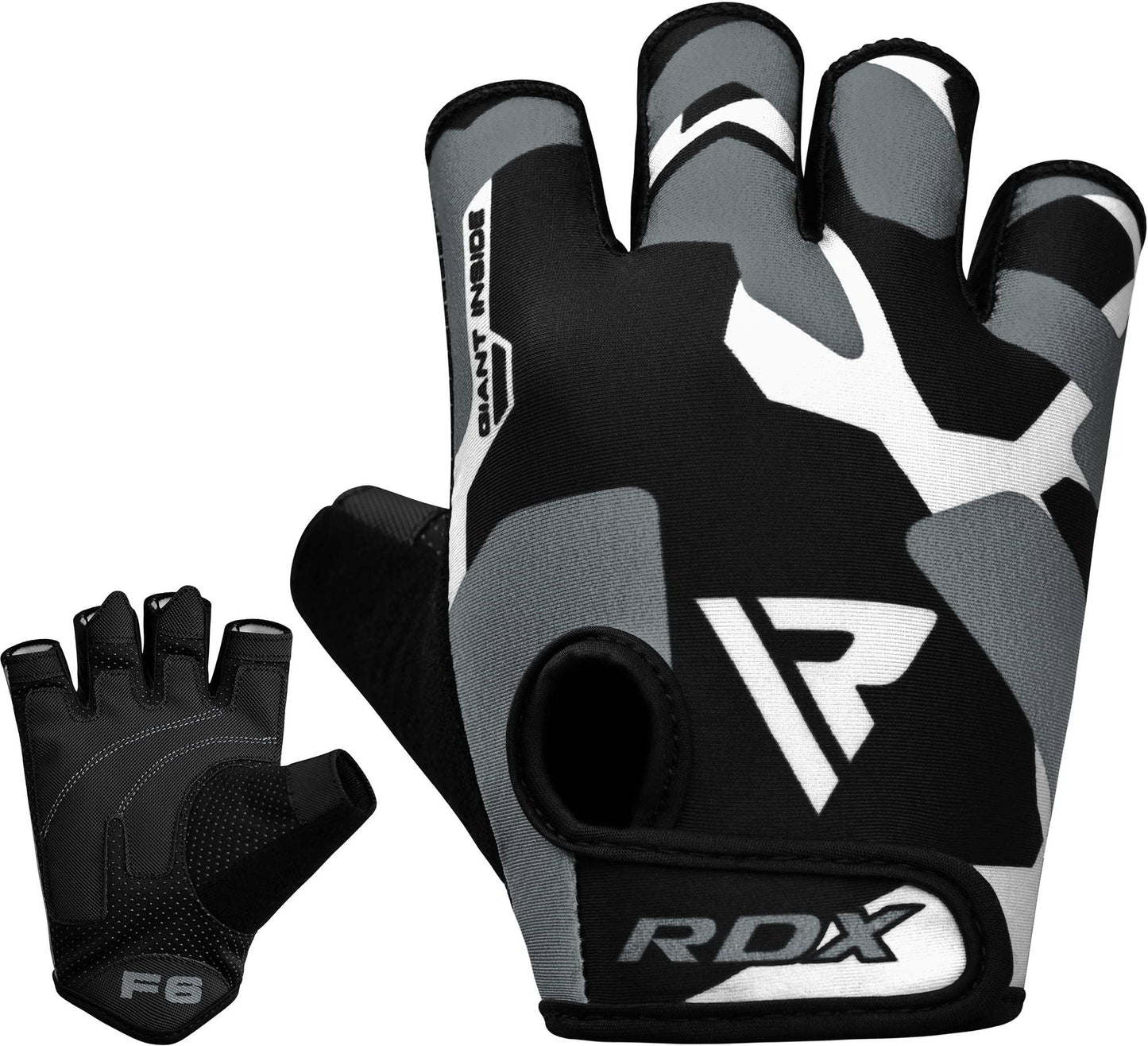 RDX Fitness Handschuhe Damen Herren, Gewichtheben Trainingshandschuhe Krafttraining, rutschfeste Gym Bodybuilding Workout Weight Lifting Gloves, Kraftsport Klimmzüge Workout, Powerlifting Radfahren