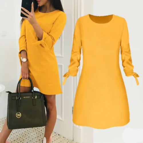 Elegant Summer Solid Color Dress