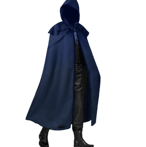 Halloween Dance Costume Death Cape Medieval Hat