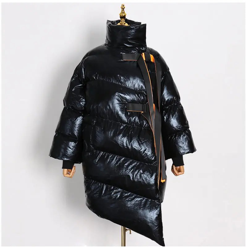 Glossy Quilted Winter Jacket