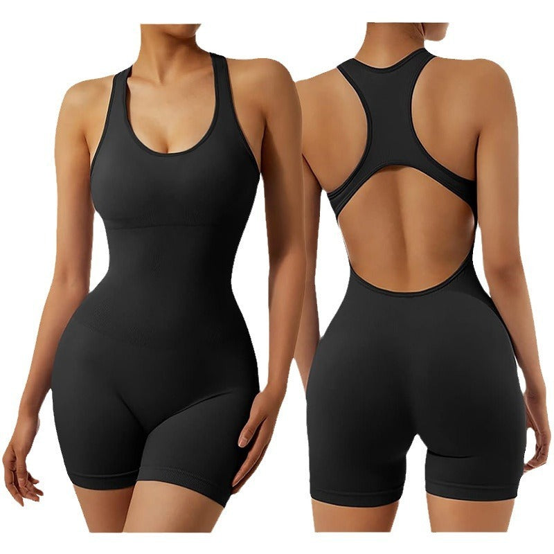 Yoga Jumpsuit Back Hollowed Leisure Sports Jumpsuit