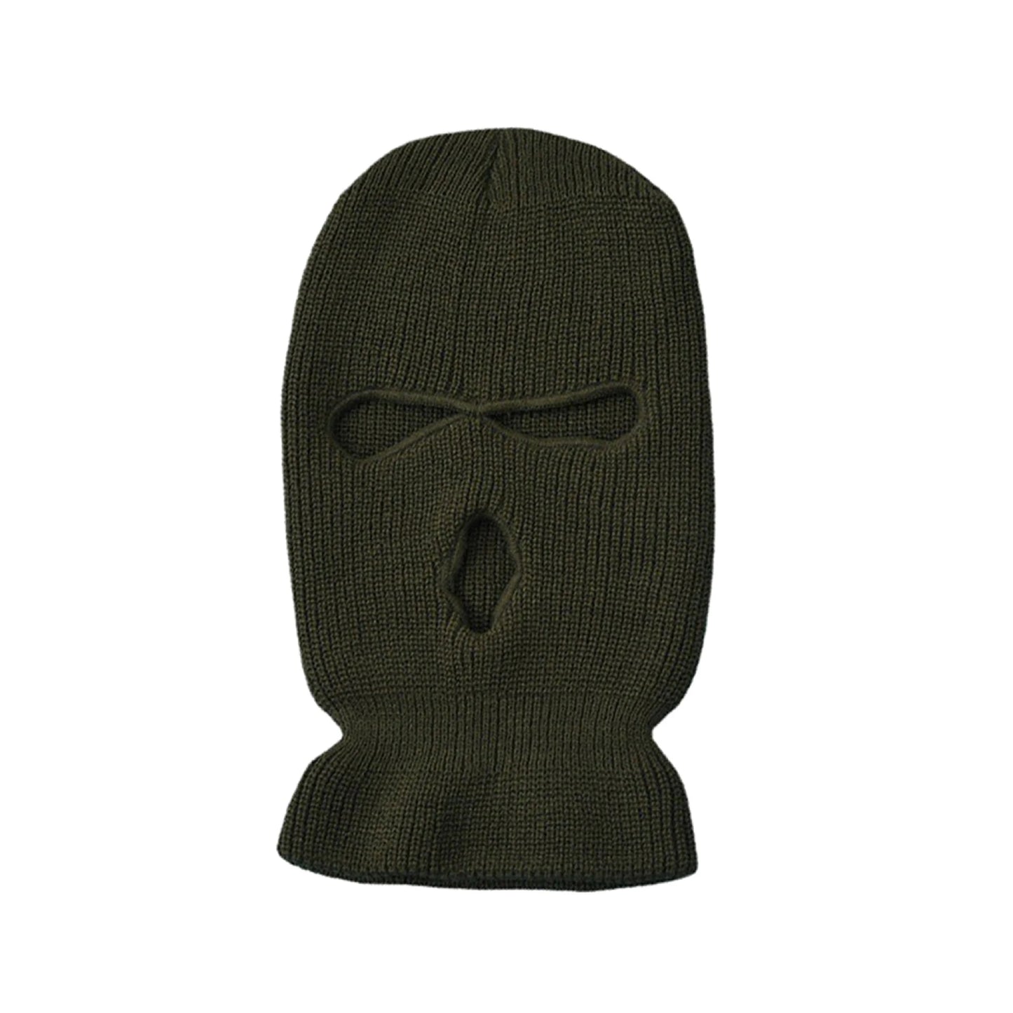 Motorcycle Windproof Full Face Knit Hats Custom Skimask Men Warm Wool Balaclava Embroidery Winter Hats Knitted 3 Holes Ski Mask