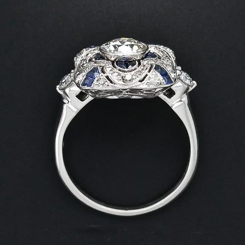 Sapphire S925 Sterling Silver Ring For Women