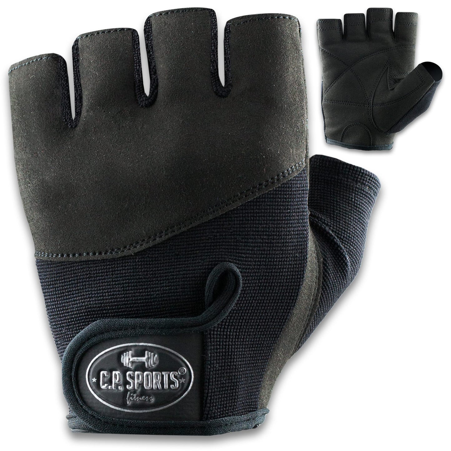 C.P.Sports Iron-Handschuh Komfort | gepolsterte Trainingshandschuhe Herren und Damen | Handschuhe für Kraftsport, Krafttraining, Bodybuilding, Gym, Fitness, Sport oder Fahrradhandschuhe | Größe M