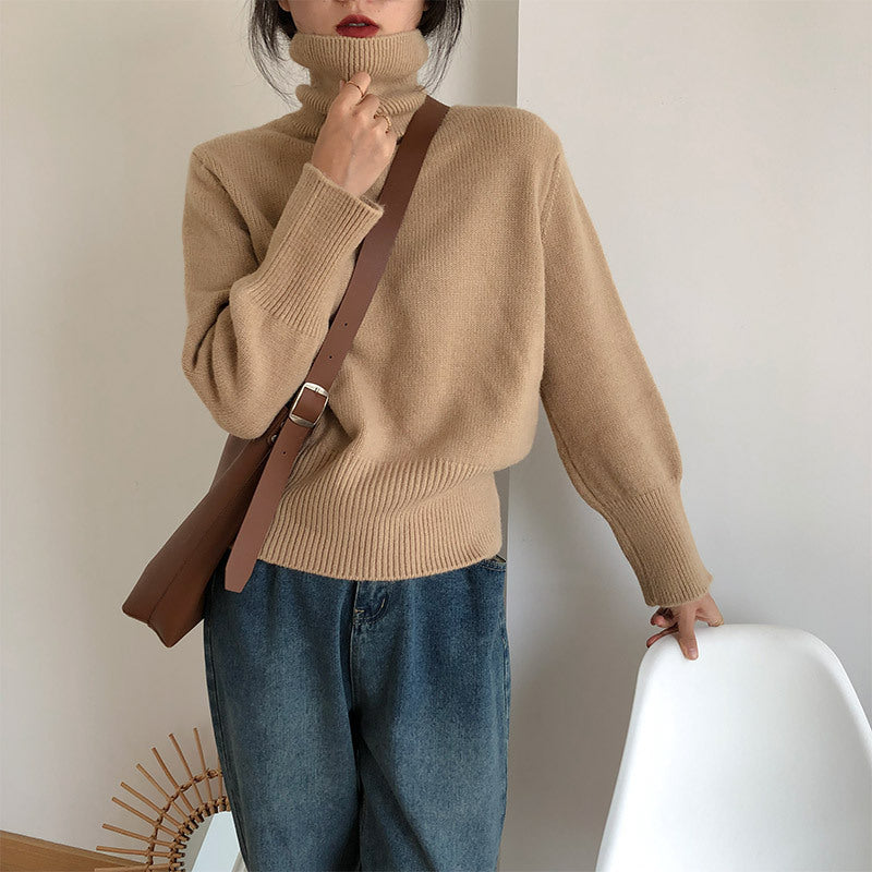 Women's Loose And Simple Pullover Solid Color Sweater