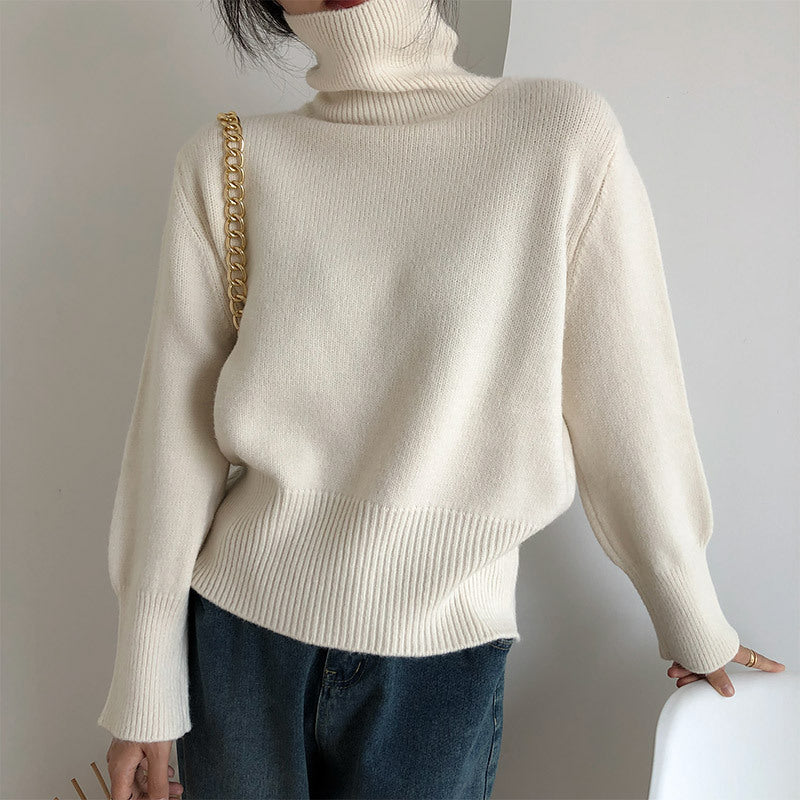 Women's Loose And Simple Pullover Solid Color Sweater