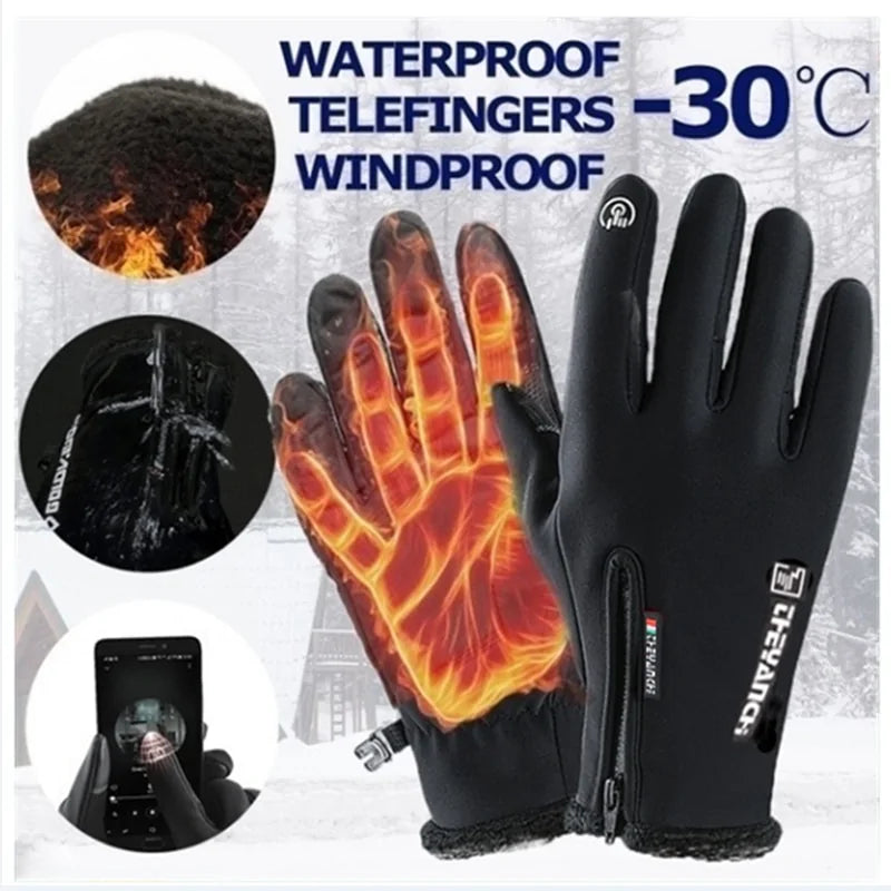 Warme, wasserdichte Touchscreen-Handschuhe