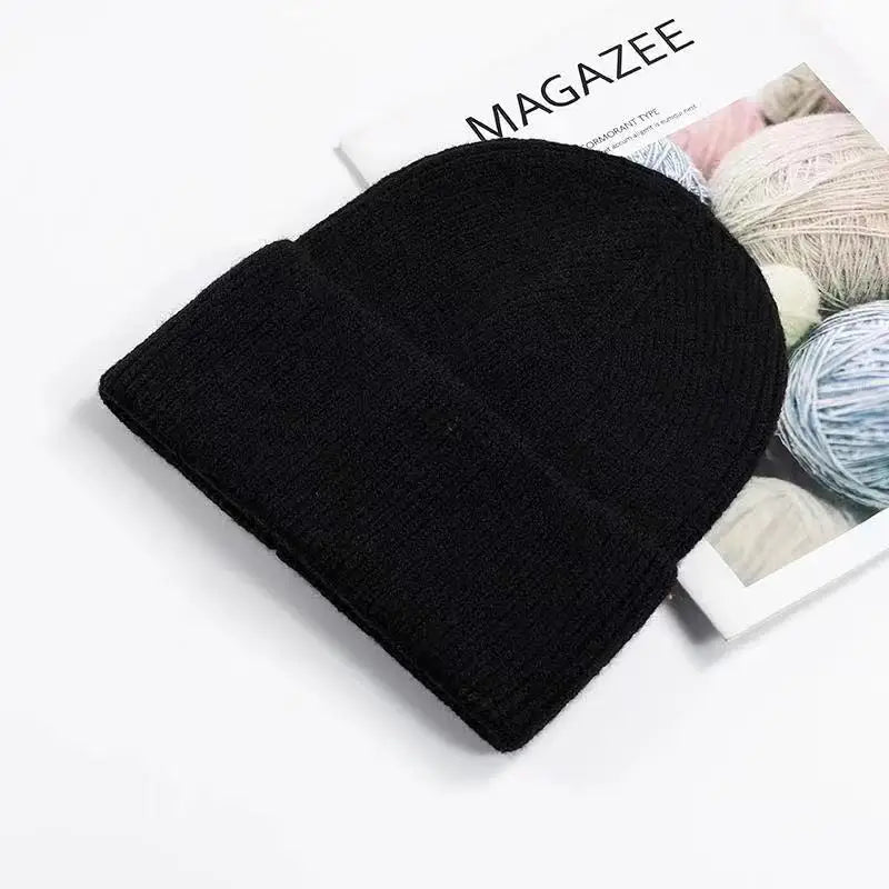 VISROVER 12 Farben einfarbig Acryl Beanies Wintermütze für Frau am besten abgestimmt Acryl Frau Herbst Warme Skullies Großhandel