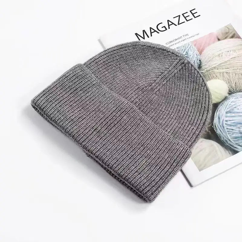 VISROVER 12 Farben einfarbig Acryl Beanies Wintermütze für Frau am besten abgestimmt Acryl Frau Herbst Warme Skullies Großhandel