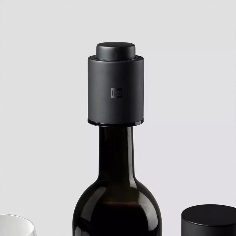 Huohou Automatic Red Wine Bottle Opener Gift Package Cap Stopper Fast Decanter Electric Corkscrew Foil Cutter Cork Out Tool