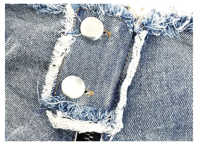 2022 New Summer Female Sexy Low Waist Jeans Denim Shorts Hollow Out Zipper Hole Thong Dj Pole Dance Shorts Nightclub