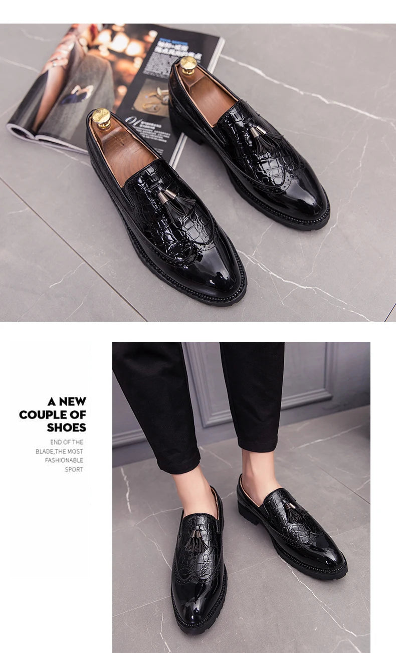 Fashion Shoe Office Shoes for Men Casual Shoes Breathable Leather Loafers Driving Moccasins Comfortable Slip on 2022 Three Color