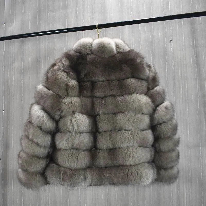 Real Fox fur coat women Vest Detachable Transform removable Fashion Luxury Thick Warm Coat Jacket Solid Fur