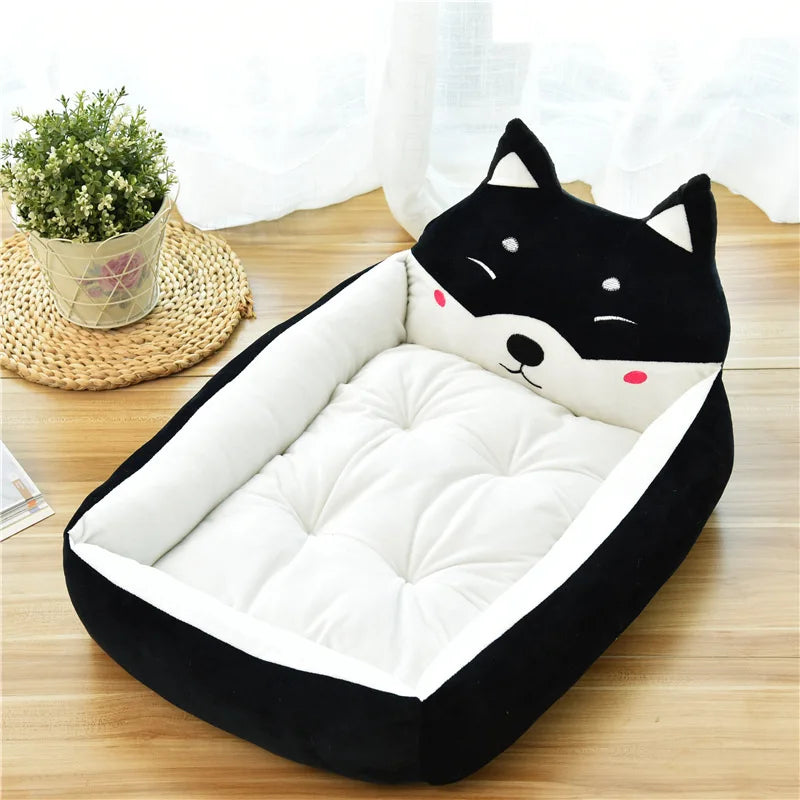 Cute Animal Shape Dog Beds for Large Small Medium Dogs Bed for Big Dogs Accessories for Large Dogs House Kennel Sofa Anti-stress